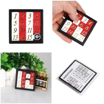 2/5/10 PCS Math Toy 1-15 Number Puzzles Kids Toy Sliding Puzzle Toy 15 Tiles Logics Game Developing for Children Plastic