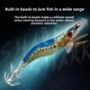 Hard Fishing Lure 1.5# Squid Jig 8.2g 7cm Hard Bait Luminous Glow in Dark Prawn Lure Fishing Tackle