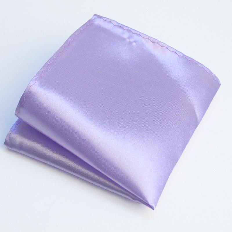Men's Solid Color Pocket Square for Suits - Multi-color Wedding & Business Accessory Scarf
