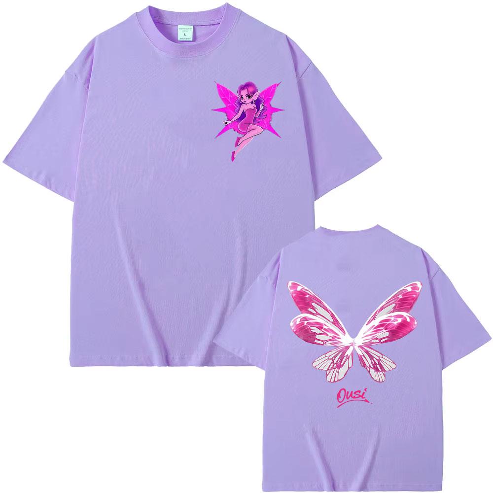 2027 Cool Omar Courtz Por Si Unisexana No Estoy Album Nieuwe Vlinder Grafische T-shirts Unisex WoUnisex High Street 100% Katoen Ronde Hals Los