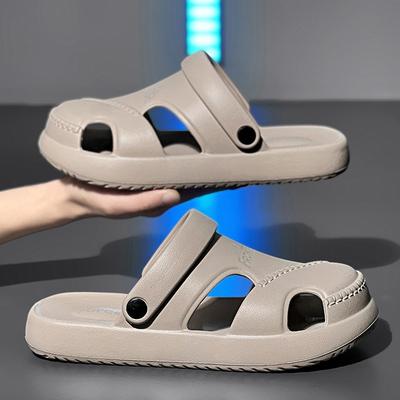 Neue Mehrzwecksandalen für Herren Rutschfeste Zehenkappe Dicksohlige Strandschuhe Sommer-Oberbekleidung Verschleißfest Leicht