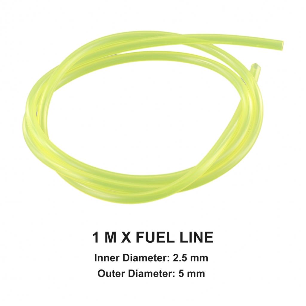 Komplettes Set mit 5 Primerpumpen und 1 m Kraftstoffleitung für verschiedene Trimmermodelle