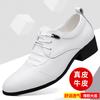 Business leather shoes men's new handmade leather casual men's shoes pointed leather shoes heightening shoes