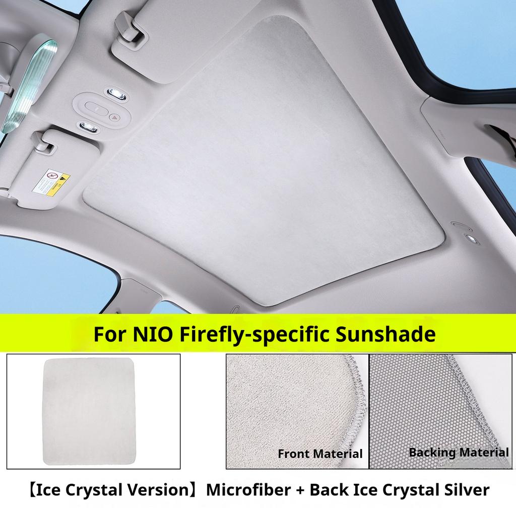 For Nio Firefly 2025 2026 Electrostatic Adsorption Sunshade Curtain For Sky Roof Sun Protection Heat Insulation Shade Cover