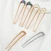 Shell Hairpin Metal U Shaped Hair Pins Hair Fork U French Hair Pin Simple And Fashionable Hair Accessories For Women