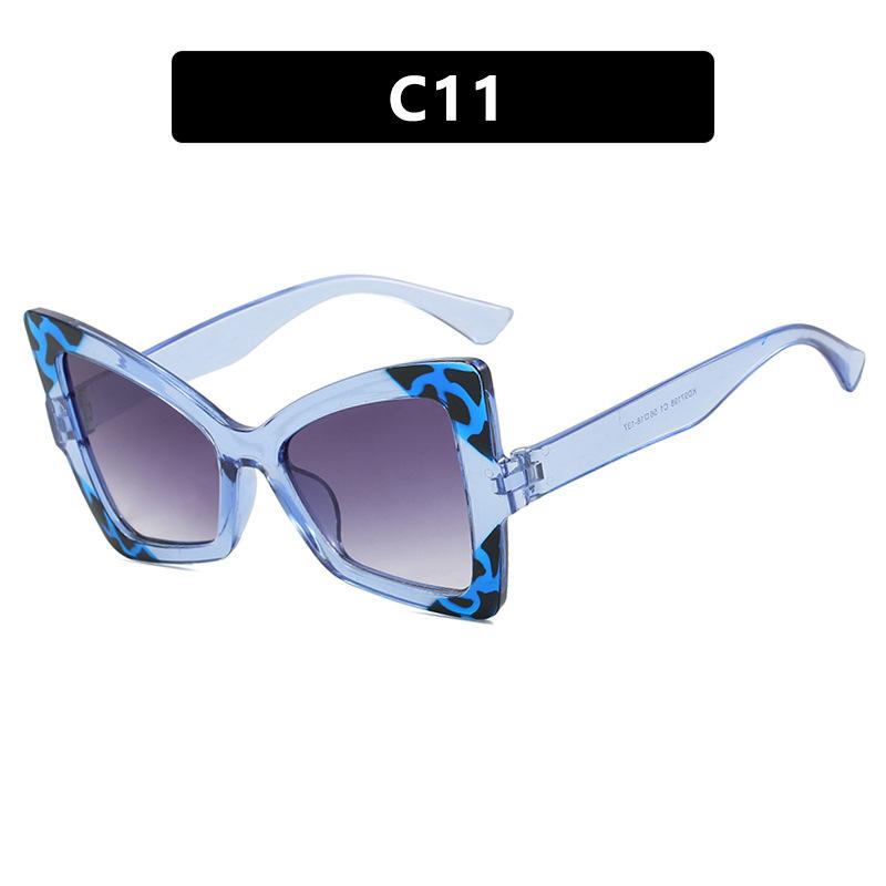 

Оправа очков с защитой от синего света, оправа «бабочка», большая оправа, блокировка цвета, плоские зеркальные линзы, модные, элегантные, универсальные очки, солнцезащитные очки