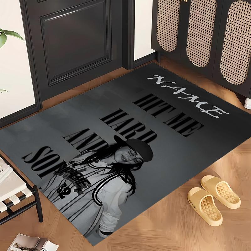Billie Eilish (1) Personalized Name Office Carpet Stylish Decor for Living Room Bedroom Kitchen