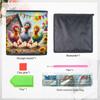 Three Chickens on The Farm 5D Diamond Painting Storage Basket Full Round Drill Mosaic Diamond Embroidery Cross Stitch Kits Home Decor Home Decor