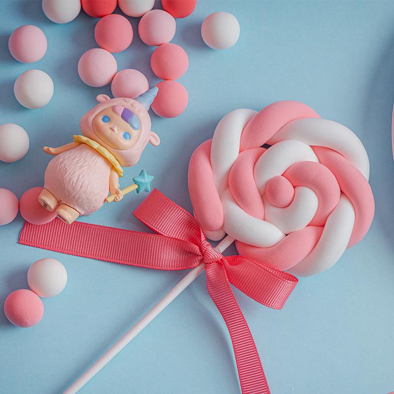Simulations Wattestäbchen Lutscher: Süße Fake-Süßigkeiten-Requisiten für Kinderfotografie & Tortendekoration