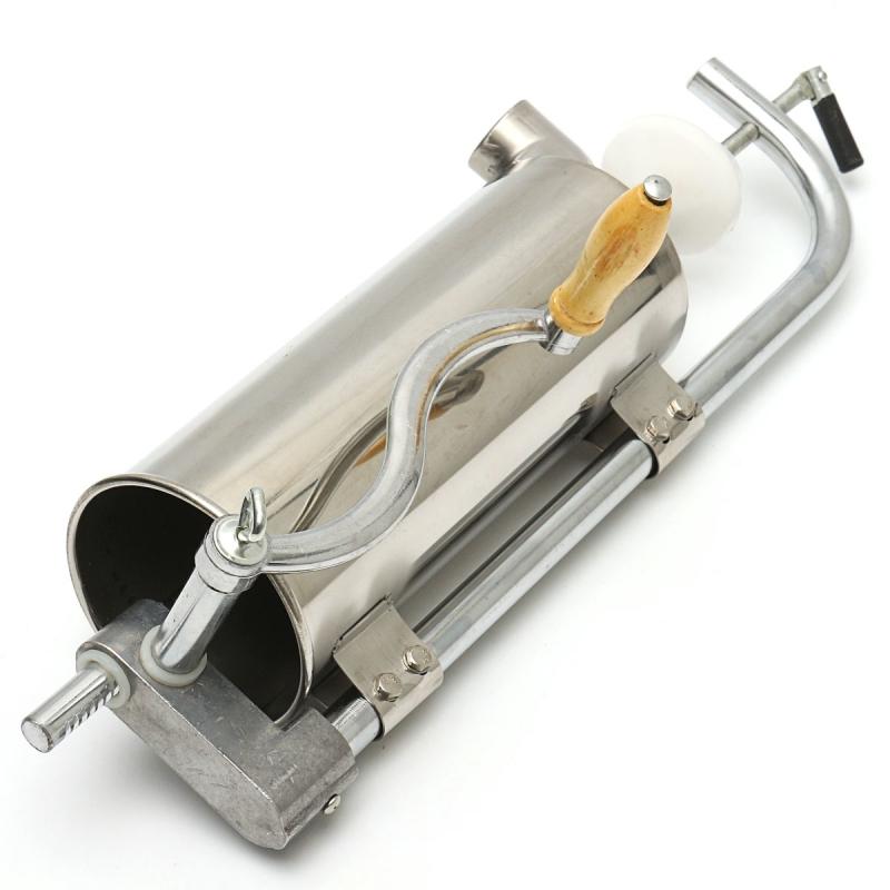 4L 304 Stainless Steel Meat Sausage Stuffer Maker Vertical Machine 4 Tube Commercial 600*150*120mm