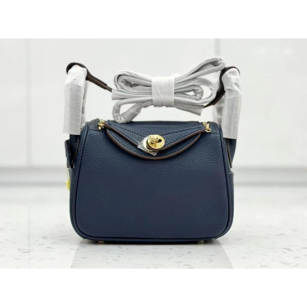 High-end Bag 26 Doctor Bag Head Layer Leather Single Shoulder Crossbody Pillow Bag Large Capacity