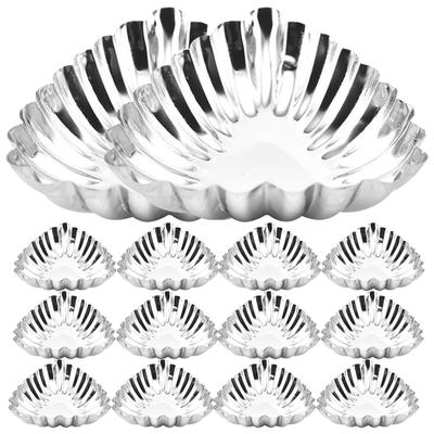 20Pcs Stainless Steel Egg Tart Molds Baking Tart Molds Molds Kitchen Cooking Molds Cake Cup Cake Egg Tart Mold Baking Tool
