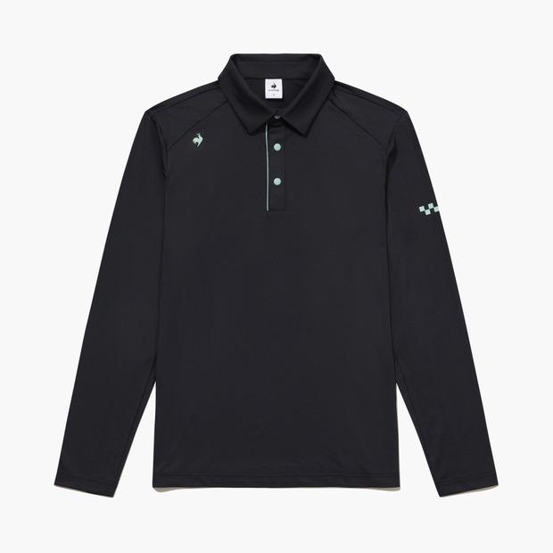LECOQ GOLF Men'S Lettering Polo Long Sleeve T-Shirt (Gq321Mtl82)