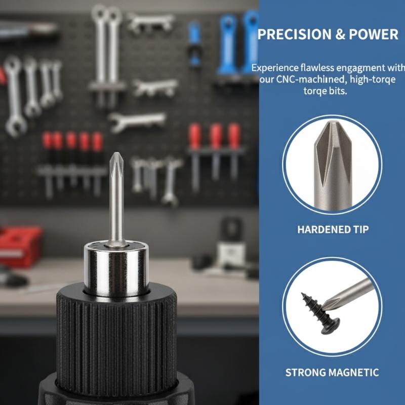 60mm S2 Steel Electric Screwdriver Bit Set Multiple Sizes Tough Material for Woodworking and Electronics