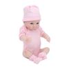 Silicone Body Simulation Baby Doll Lifelike Baby Doll Toy Children Girls Gift 10 InchPink Open Eyes