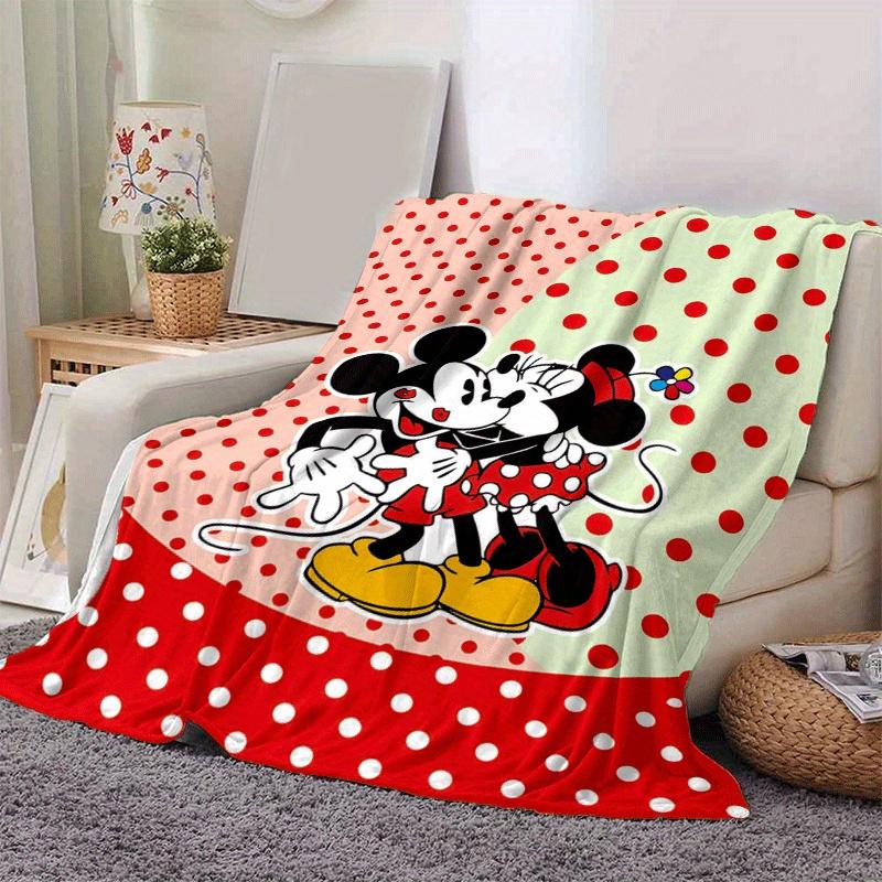 1pc Mickey Printing Blanket - Soft, All-Season Throw for Living Room, Bedroom,Personalized Gift with Adorable Cartoon Design