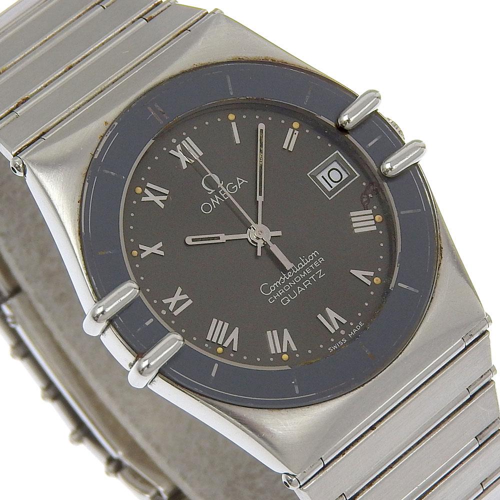 Omega Constellation Watches 1422 Chronometer grayDial Stainless Steel Quartz Analog Display Mens Used