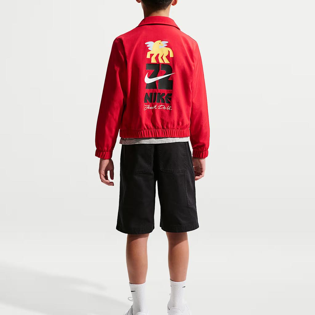 Nike Jacket FW25 Repel Year Of The Horse Limited Edition New Year Water-Resistant Zipper Woven Collar Long Sleeve Kids Jackets IQ3937-657