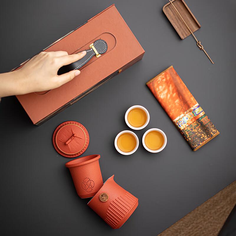Forbidden City Guochao Ceramic Travel Tea Set