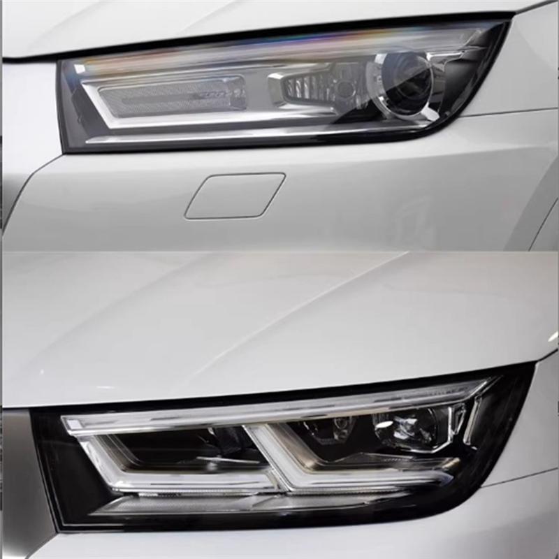 Car Headlight Shell Lamp Shade Transparent Lens Cover Headlight Cover For Q5 2018- Accessories Left