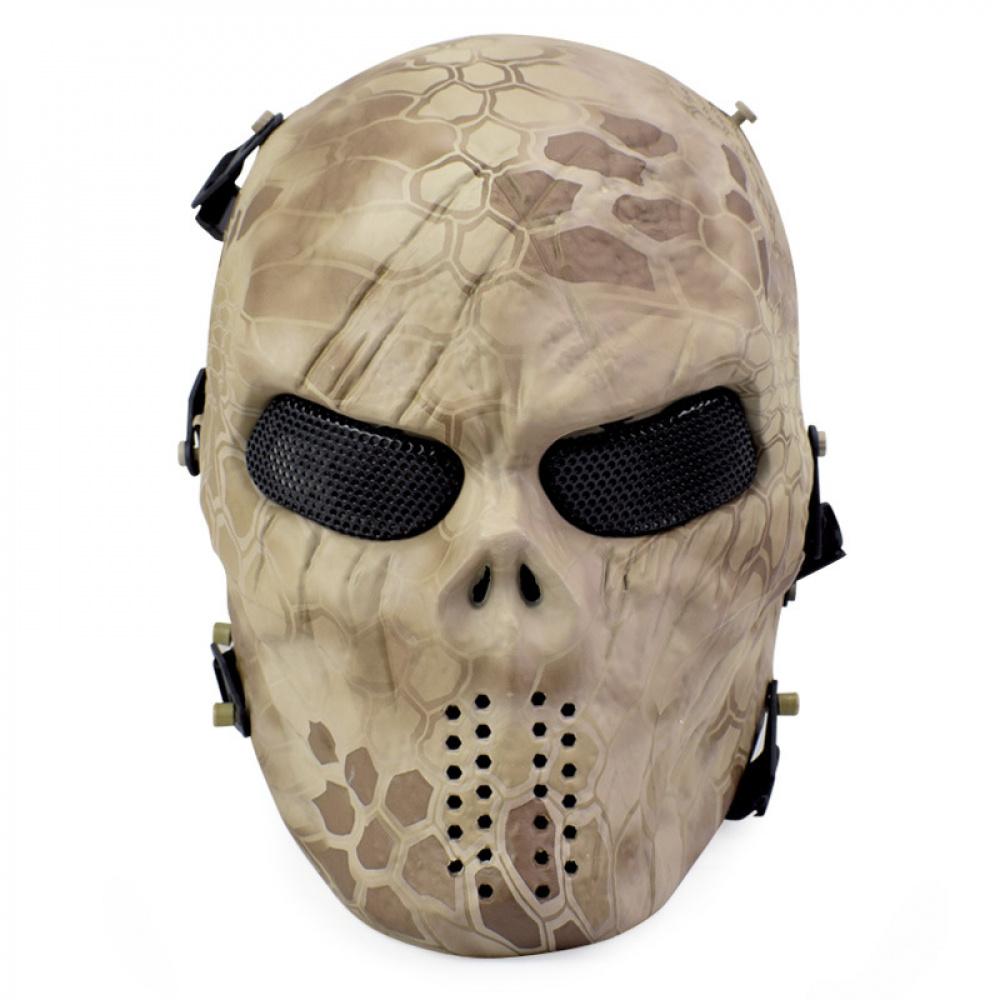 Transformers‑Style Full‑Face Tactical Mask, Steel Wire Mesh Protective Mask for CS Wargame Outdoor Combat Training
