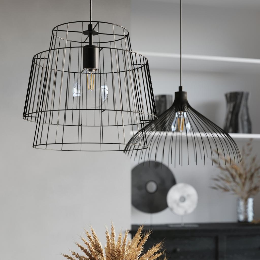 Lampa Wisząca Solidix 1 E27 Czarny Lumilo 06.393.65