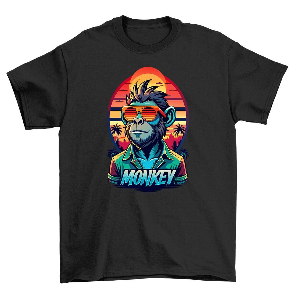 Funky Monkey Retro_22 Shades T-shirt - Hilarious and Stylish! 100% Cotton, Unise