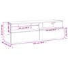 TV Wall Cabinet White 100x30x30 Cm Particleboard