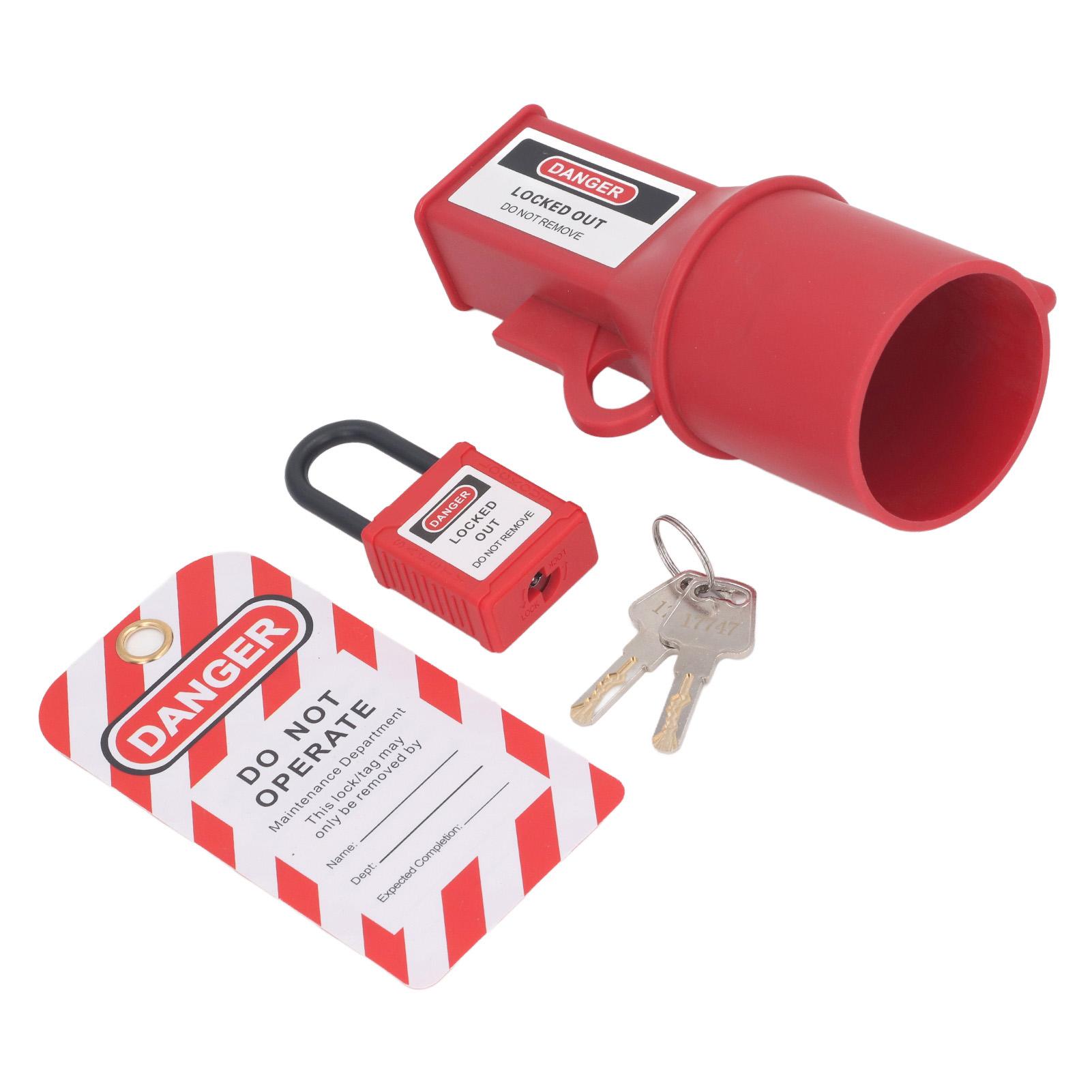 

3PCS Set Electrical Plug Lockout 62mm Inner Diameter Industrial Waterproof Energy Isolation Plug