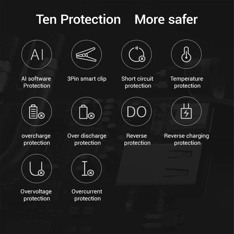 Xiaomi Mijia 70mai Jump Starter 70Mai car jump starter Battery Power Bank car starter Auto Buster Car Emergency Booster Engine start
