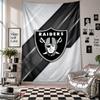 Las Vegas Raiders Wandteppich Heimdekoration Wandbehang Stoff für Schlafzimmer Wohnzimmer Hintergrund