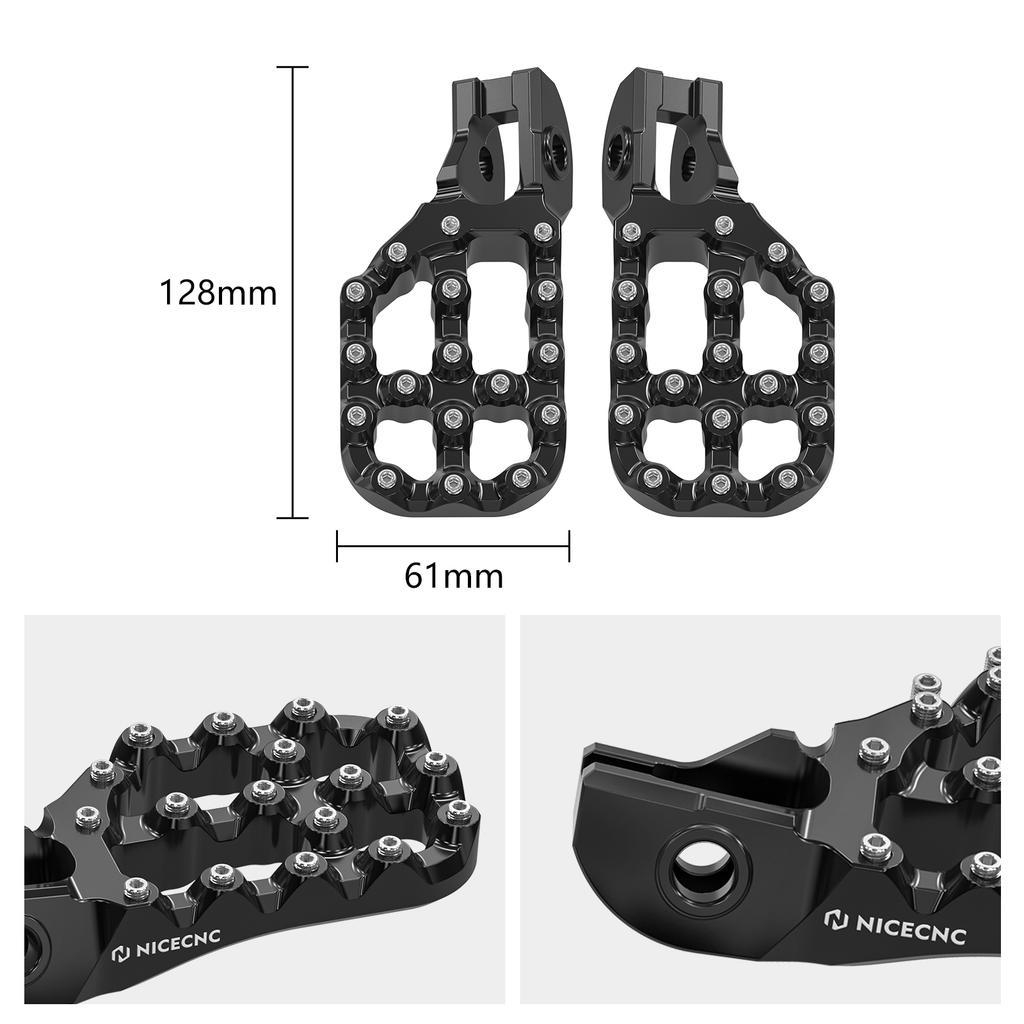 For Husqvarna TE 300 TE 250 FE 250 FE 350 FE 450 501 2017-2023 TX 300 TC 125 FC 250 2017-2022 Offset Foot Peg Footrests Extender