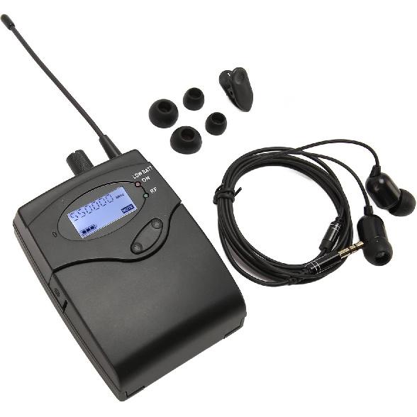 

JTLB Bodypack Receiver 550 to 580MHz Stereo Earphone Monitor Receiver for Band Stage Studio