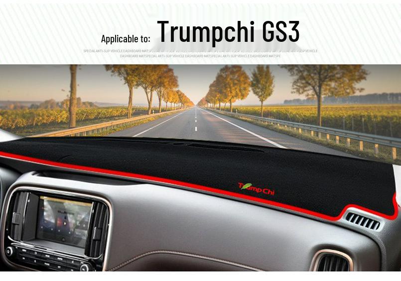 Tapis Pare-Soleil Antireflet, Isolant Thermique, Antidérapant pour Tableau de Bord GAC Trumpchi GS3 / GS8 / GM8