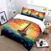 Sailing Sunset Ocean Decor Soft Comfortable Duvet Cover Bedding Set Included 1*Duvet Cover & 2*Pillowcases, Gift