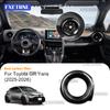 Real Dry Hard Carbon Fiber Sticker For Toyota GR Yaris 2025 2026 LHD RHD Car Driver Passenger Co-Pilot Side Outlet Interior Trim