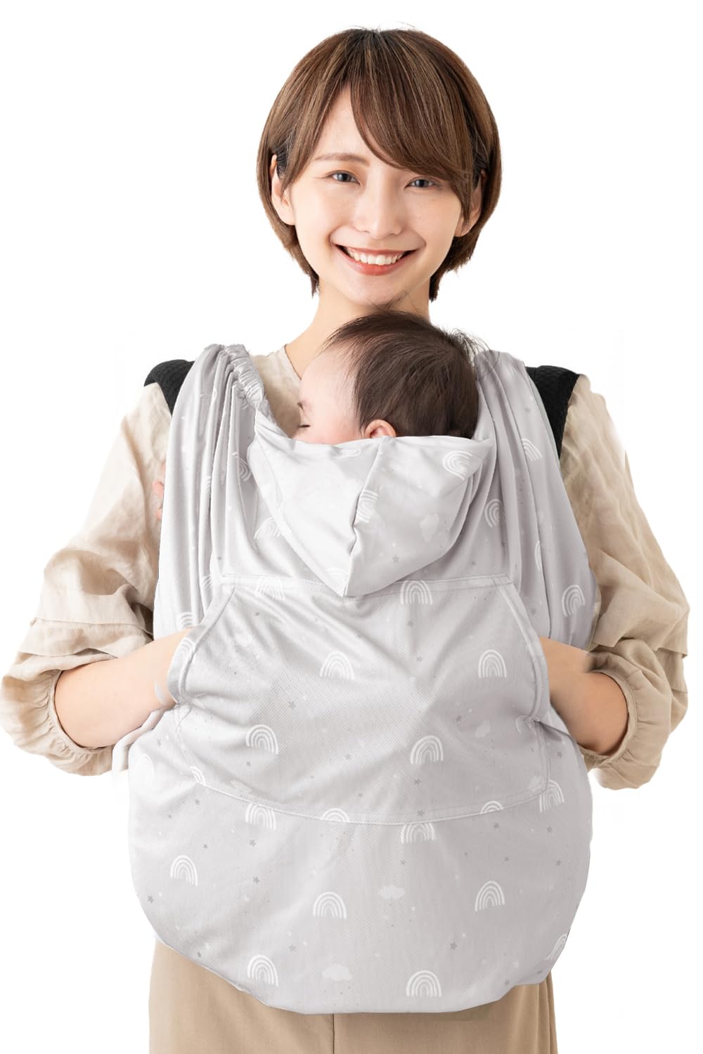 (Keratta) Baby Carrier Cape, Cooling, Sunshade, 99% UV Protection, UPF50+, Cool and Refreshing, Spring/Summer, Adjustable Size for Insect Protection,