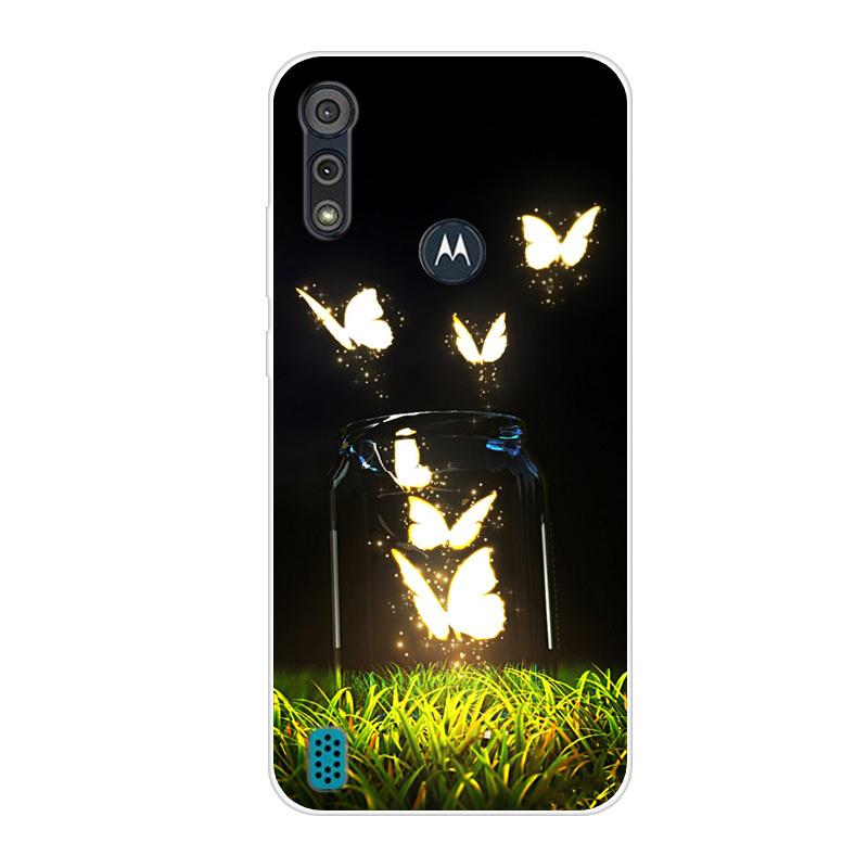 Pro Motorola Moto E6S 2020 Pouzdro Nárazuvzdorné Měkký Silikon TPU Zadní Kryt Pro Moto E6S 2020 E6i Pouzdra na Telefon E 6S Pouzdro Roztomilý Kreslený