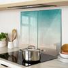 Glass Decorative Boards for Serving Snacks Abstract 2X30X52 Cm