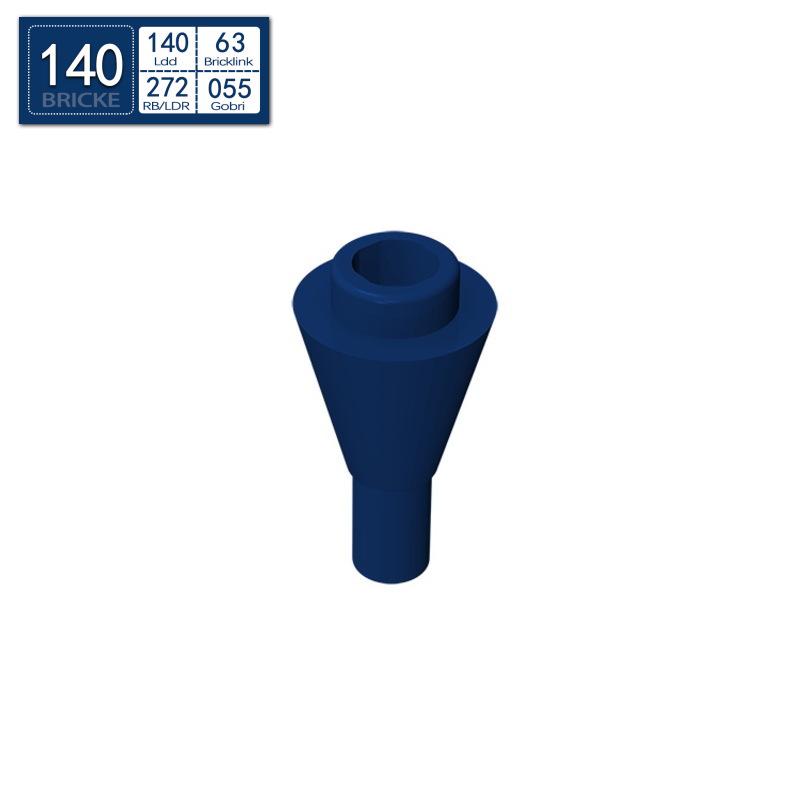 BRICKE Conical Ice Cream Cone Bricks, LEGO-Compatible 11610 Bulk Educational DIY Building Blocks 50g (~223 pcs)