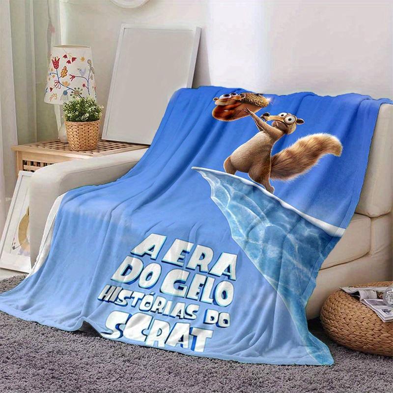 

1pc, Ice Age Scrat s Acorn Adventure Throw Blanket Perfect for Home Decor, Couch Cover, Outdoor Use, Travel, Camping 80x120cm