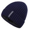 Winter knitted hat men's fleece thickened big head wool hat cold-proof and warm ear protection pullover hat outdoor windproof hat