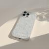 Gentle blue floral case suitable for Apple 16 Pro Max, 17 glitter, iPhone 15 transparent, 1312 elegant