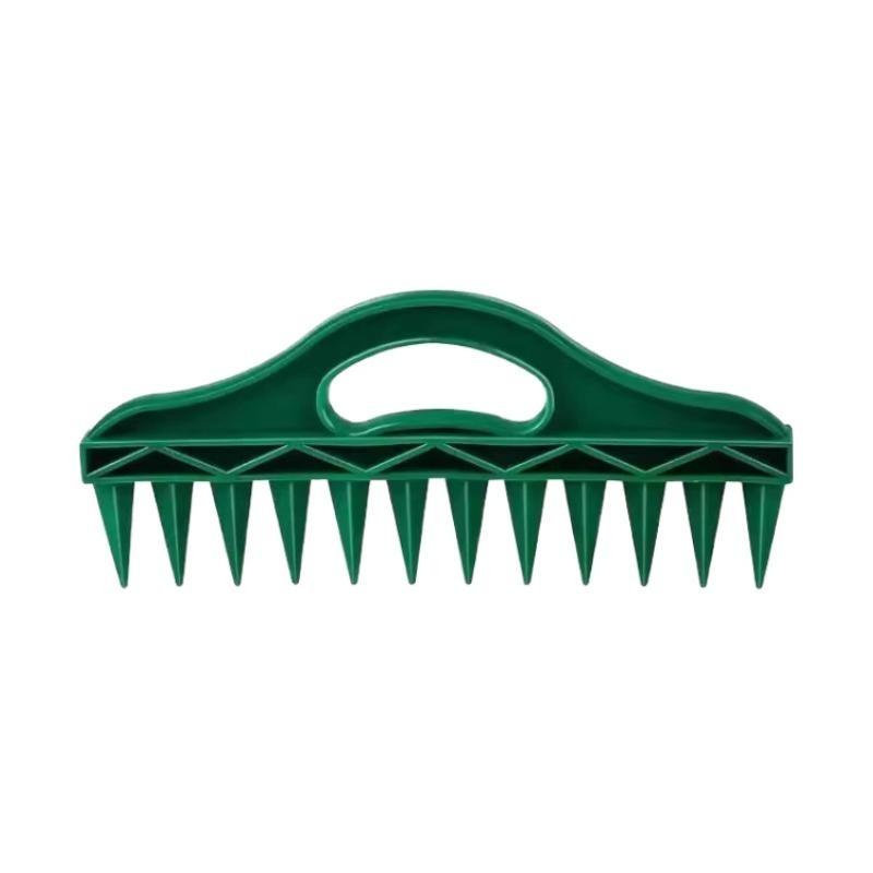 

12-Hole Seed Spacer and Seeder Tool Garden Planting Template with Hole Dibber Efficient Soil Digger for Vegetable Flower Seeding