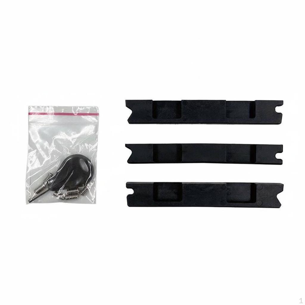 Surfboard Fin Adjustment Kit Flat Plate Set Black