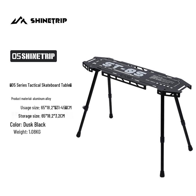 Mountain Fun Series 05 Expandable Tactical Camping Table: Portable, Folding, Storage-Ready, Aluminum Alloy.
