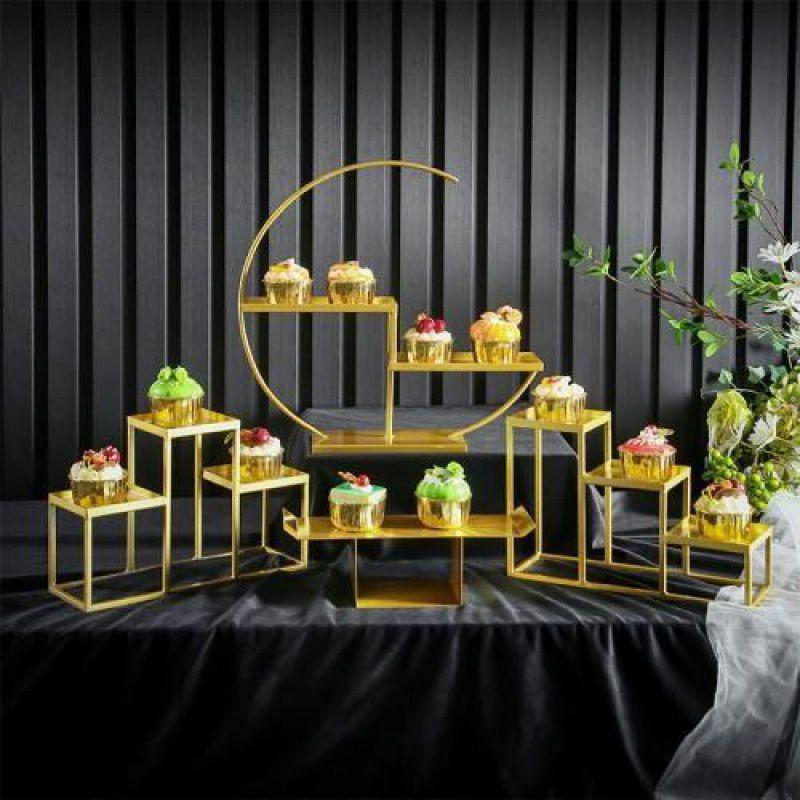 European Dessert Table Stand Set: Elegant Wedding Ornament for Cakes, Pastries, Buffets & Tea Towers