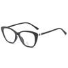 Tr90 Cat Eye Anti-Blue Light Tide Glasses Frame Student Plain Face Can Be Equipped With Myopia Frame Flat Mirror