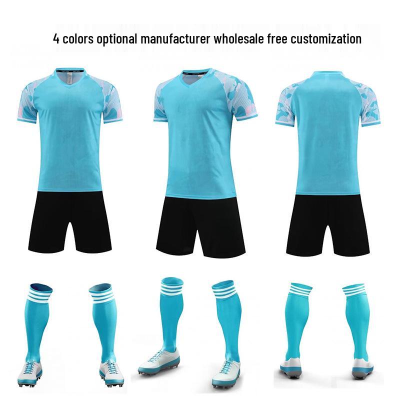 Youth & Kids Soccer Training Jersey Set - Unisex, Short-Sleeved, Ideal for Middle School & Kindergarten Students
