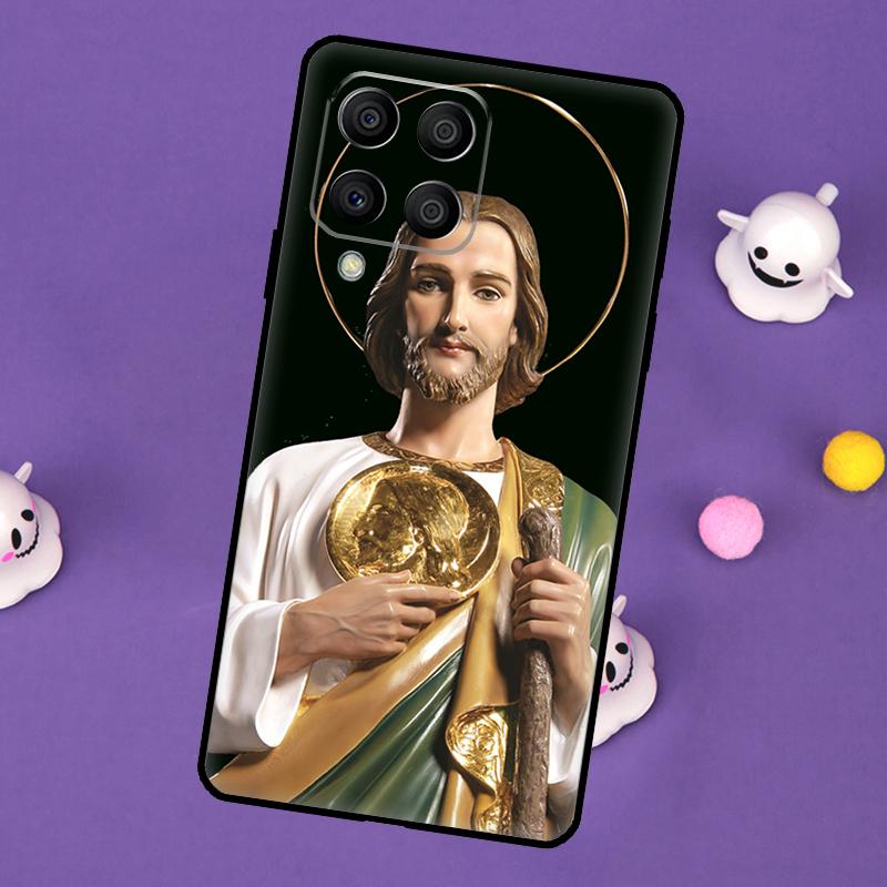 San Judas Cover For Samsung Galaxy M54 M14 M34 M33 M13 M23 M53 M15 M55 M31 M51 M20 M30s M32 M52 Case